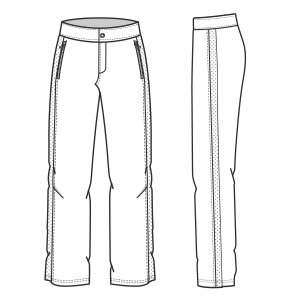 Moldes de confeccion para HOMBRES Pantalones Pantalon 604